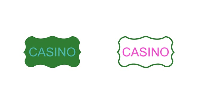 Casino Sign Vector Icon