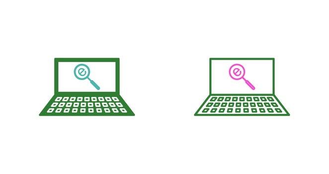 Unique Find on Internet Vector Icon