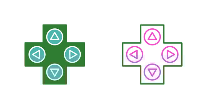 Unique Gaming Control Vector Icon