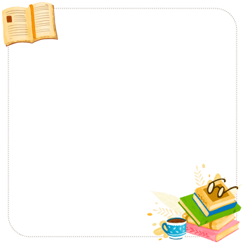 autumn read book frame corner edge decoration board illustration design png