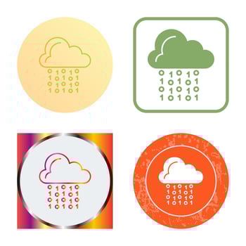 Cloud Coding Vector Icon
