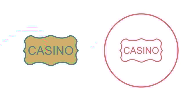 Casino Sign Vector Icon