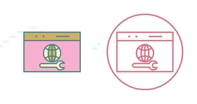 Unique Web Support Vector Icon