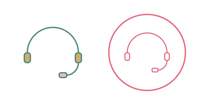 Unique Online Support Vector Icon