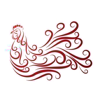 Rooster Logo Template vector