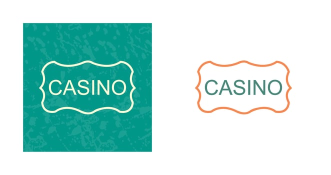 Casino Sign Vector Icon