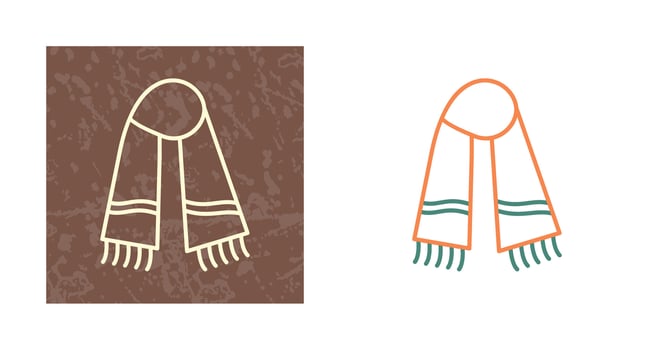 Warm Scarf Vector Icon