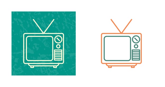 Television Broadcast Vector Icon