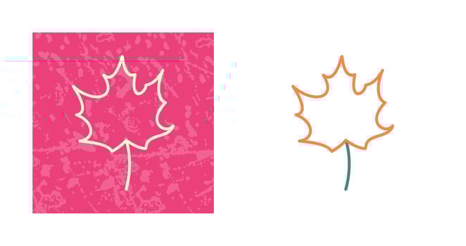 Autumn Leaf Vector Icon