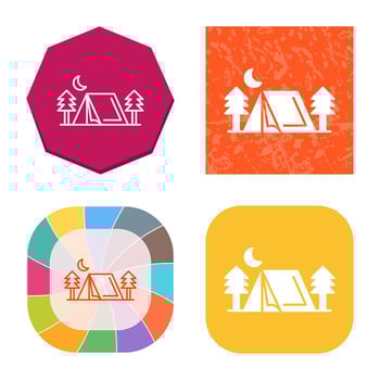 Tent Vector Icon