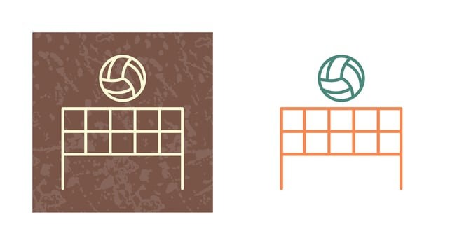 Beach Volleyball Vector Icon