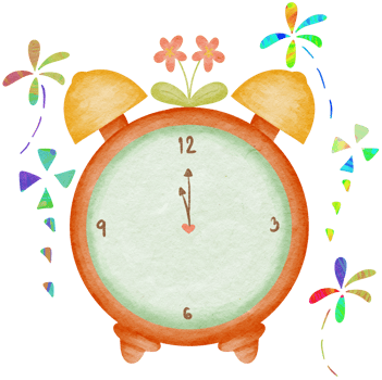 Clock so cute png