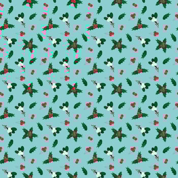 Christmas beautiful holiday vector seamless pattern with beautiful design