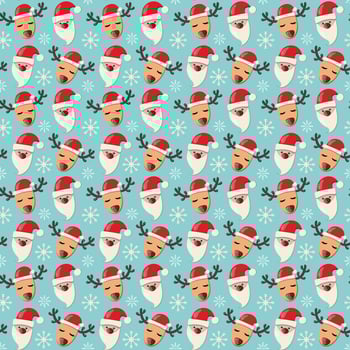 Christmas beautiful holiday vector seamless pattern with beautiful design