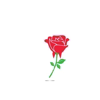 Red roses hand drawn, Black line rose flowers inflorescence silhouettes isolated on white background. Icon roses collection. Vector doodle illustration.