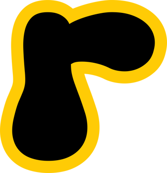Funny Yummy font text glyph design png