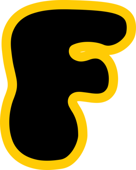 Funny Yummy font text glyph design png
