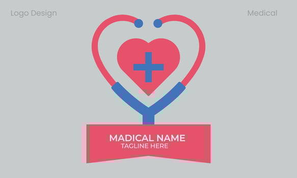 vector medical logo, health and medicine logo template.