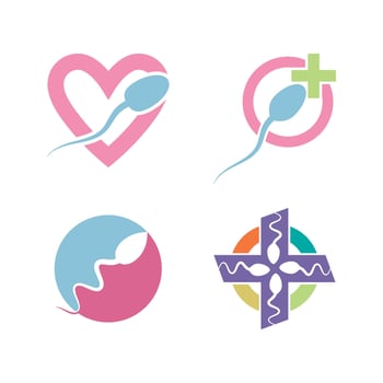 Sperm logo illustration vector