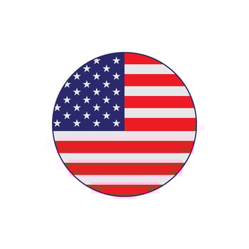 American flag illustration vector