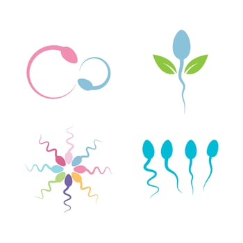Sperm logo illustration vector
