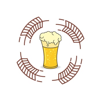 Beer craft logo vector