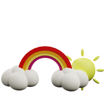 sunny rainbow icon png