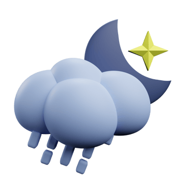 Rainy night icon png