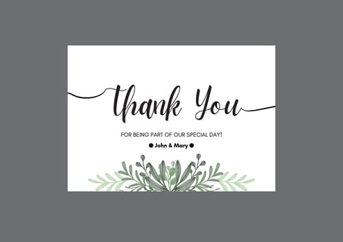 Wedding Thank you Greeting Card. Thank You Card. Thank You handwritten inscription. Hand drawn lettering. Thank You calligraphy. Vector illustration. Wedding. Greeting Cards, Post Cards, Poster, Flyer
