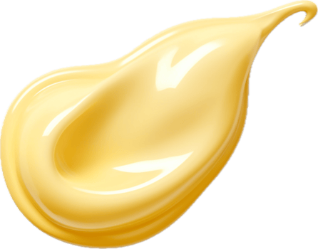 AI generated mayonnaise drop png