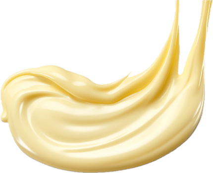AI generated mayonnaise drop png