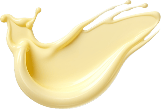 AI generated mayonnaise drop png