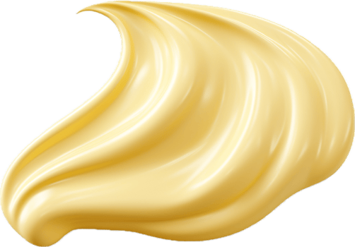 AI generated mayonnaise drop png