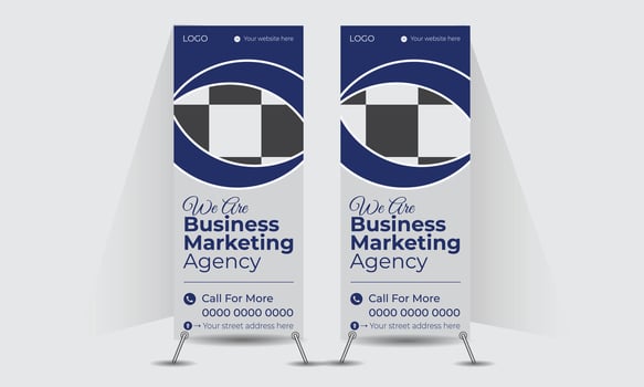 Modern Rollup banner Design template vector