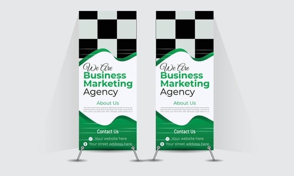 Modern Rollup banner Design template vector