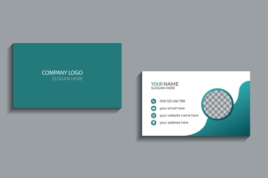 Modern business card design . double sided business card design template. vector