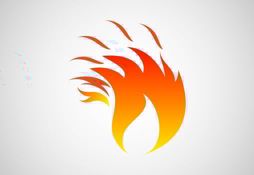 Fire Flame logo design. Fire icon, Fire sign symbol Free Vector