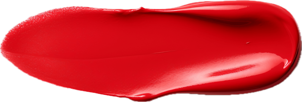 AI generated red lipstick swatch png