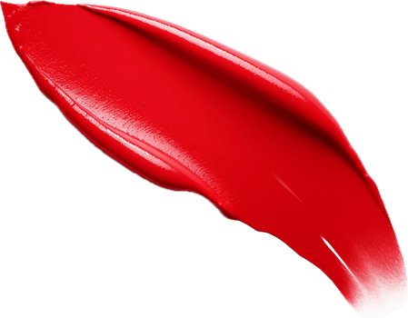 AI generated red lipstick swatch png