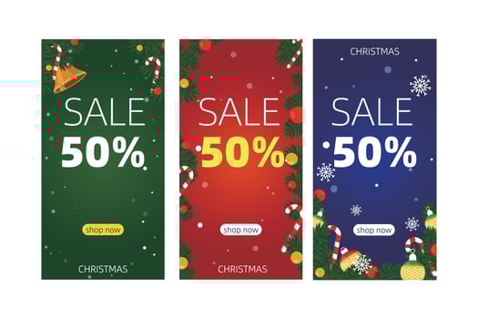 Christmas happy new year background and Christmas decoration vector collection