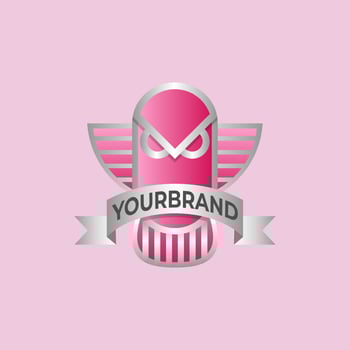Illustration of Owl robot on the for logo mascot character. The concept of an owl logo is like a funny funny clean robot fun. vector