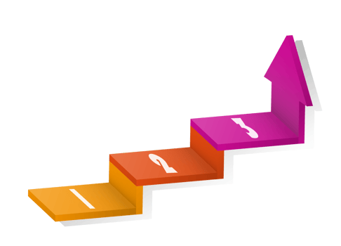 3d stair infographic elements design with 3 options, Steps or processes and marketing can be used for presentation. png