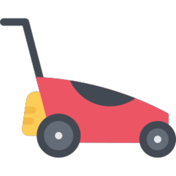 Lawn mower illustration design png