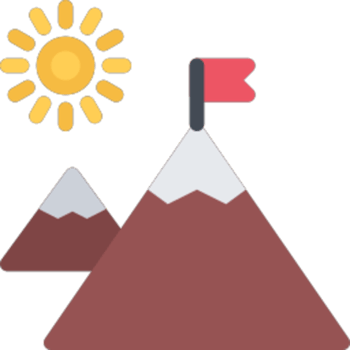 Mountains illustration design png
