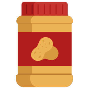 Peanut butter illustration design png