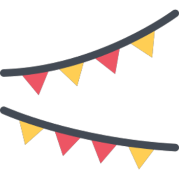 Garland illustration design png