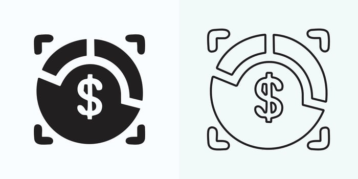 new Money Bag Icon Vector