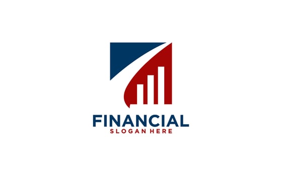 financial logo design inspiration vector template