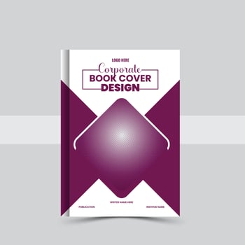 Corporate Book Cover Design Template in A4. Can be adapt to Brochure, Annual Report, vector