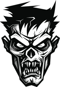 Zombie Buddy Mascot Vector Eerie Guide Zombie Mascot